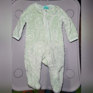 Disney Light Green Winnie The Pooh Footie